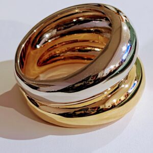 Double Dome Mint & Lily Ring