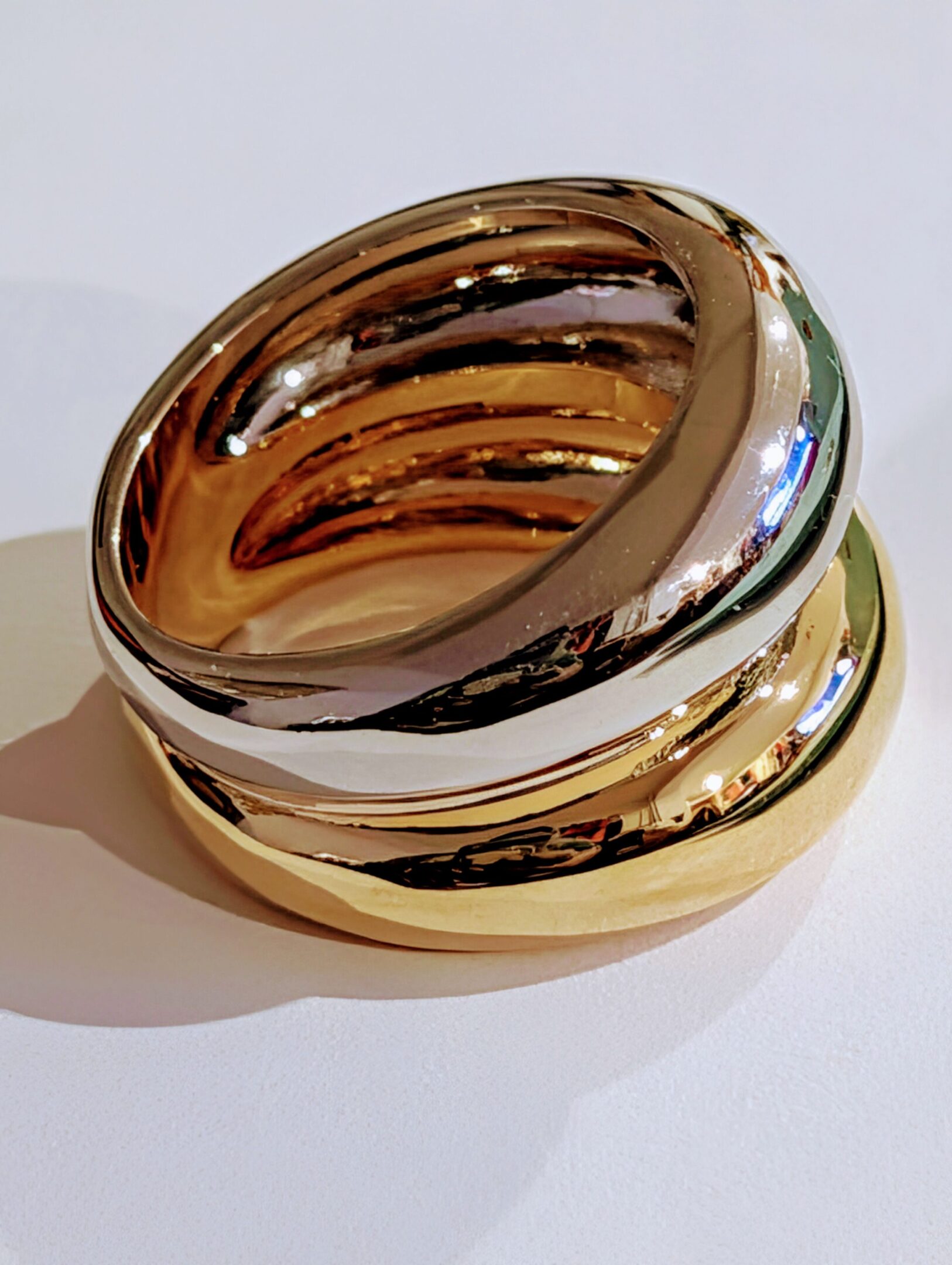 Double Dome Mint & Lily Ring - Image 3