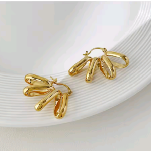 Geometric Spiral Earrings