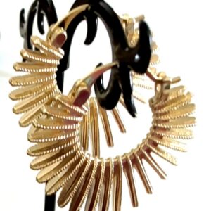 18kt Goldplated Spiked 2026 Earrings